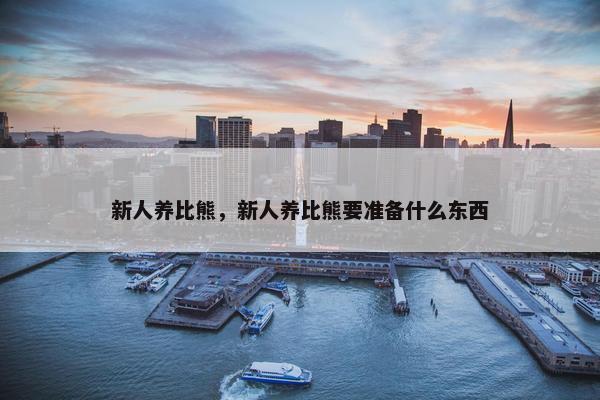 新人养比熊，新人养比熊要准备什么东西