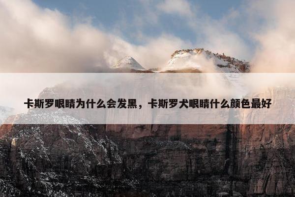 卡斯罗眼睛为什么会发黑，卡斯罗犬眼睛什么颜色最好
