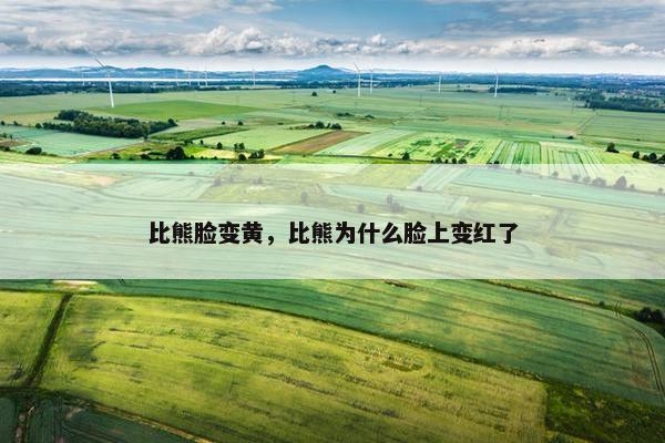 比熊脸变黄，比熊为什么脸上变红了