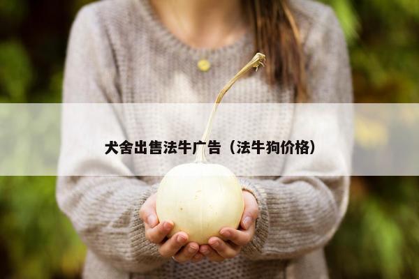 犬舍出售法牛广告（法牛狗价格）