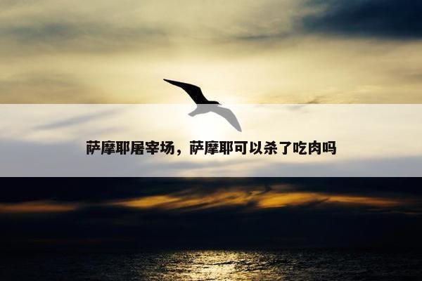 萨摩耶屠宰场，萨摩耶可以杀了吃肉吗
