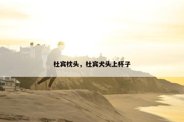杜宾枕头，杜宾犬头上杯子