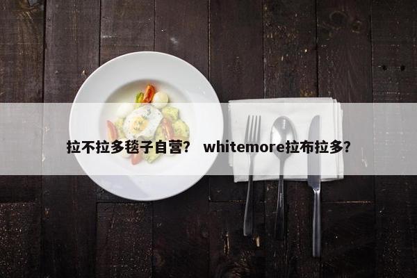 拉不拉多毯子自营？ whitemore拉布拉多？