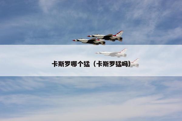 卡斯罗哪个猛（卡斯罗猛吗）