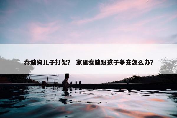 泰迪狗儿子打架？ 家里泰迪跟孩子争宠怎么办？