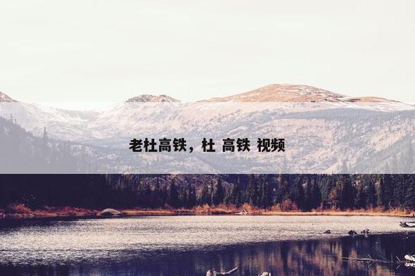 老杜高铁，杜 高铁 视频
