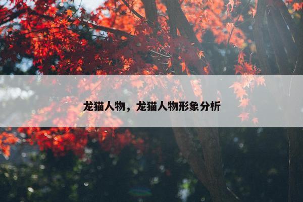 龙猫人物，龙猫人物形象分析