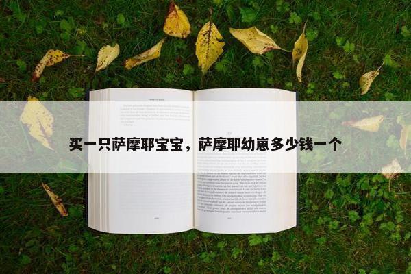 买一只萨摩耶宝宝，萨摩耶幼崽多少钱一个