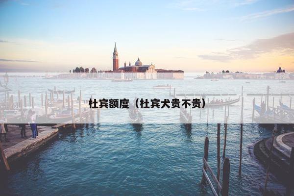 杜宾额度（杜宾犬贵不贵）