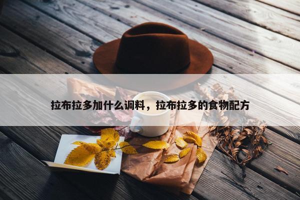 拉布拉多加什么调料，拉布拉多的食物配方