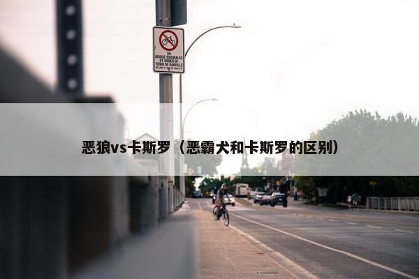 恶狼vs卡斯罗（恶霸犬和卡斯罗的区别）