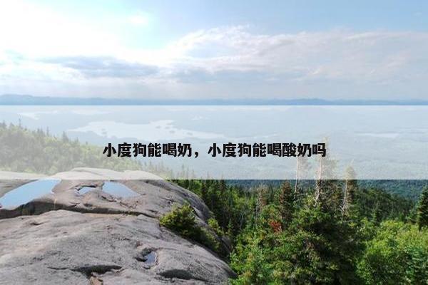 小度狗能喝奶，小度狗能喝酸奶吗