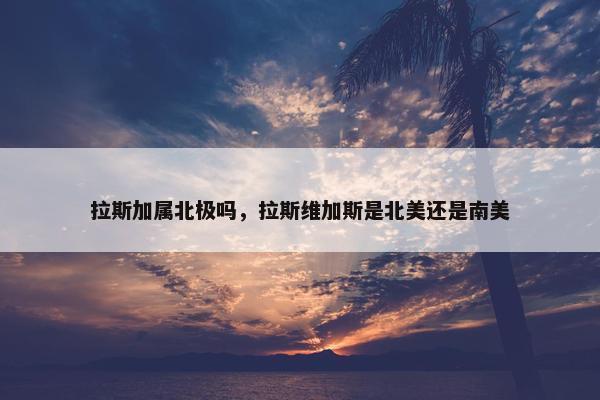 拉斯加属北极吗，拉斯维加斯是北美还是南美