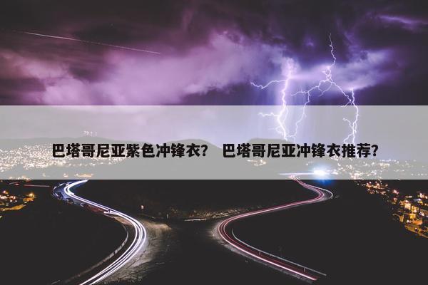巴塔哥尼亚紫色冲锋衣？ 巴塔哥尼亚冲锋衣推荐？