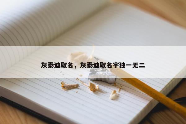 灰泰迪取名，灰泰迪取名字独一无二
