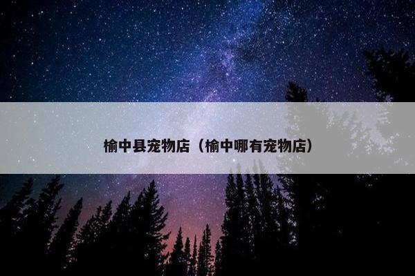 榆中县宠物店（榆中哪有宠物店）