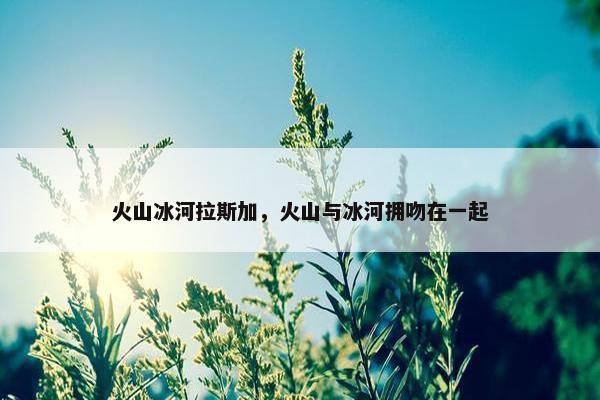 火山冰河拉斯加，火山与冰河拥吻在一起