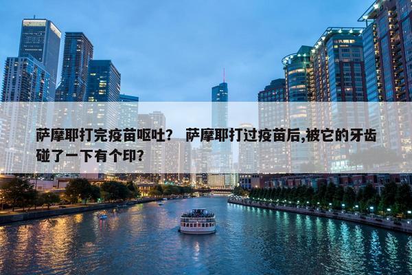 萨摩耶打完疫苗呕吐？ 萨摩耶打过疫苗后,被它的牙齿碰了一下有个印？