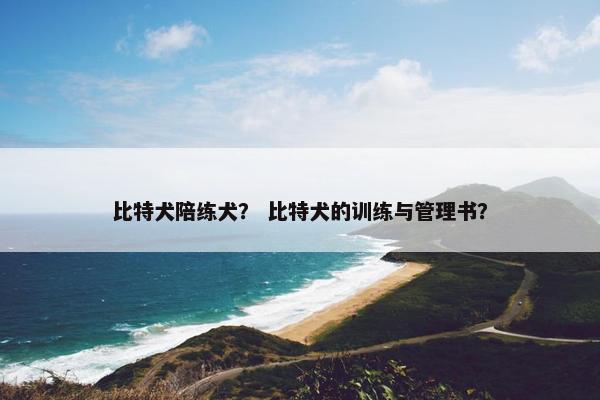 比特犬陪练犬？ 比特犬的训练与管理书？