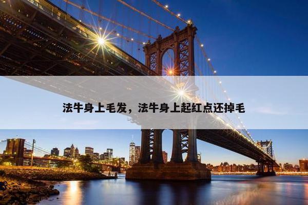 法牛身上毛发，法牛身上起红点还掉毛