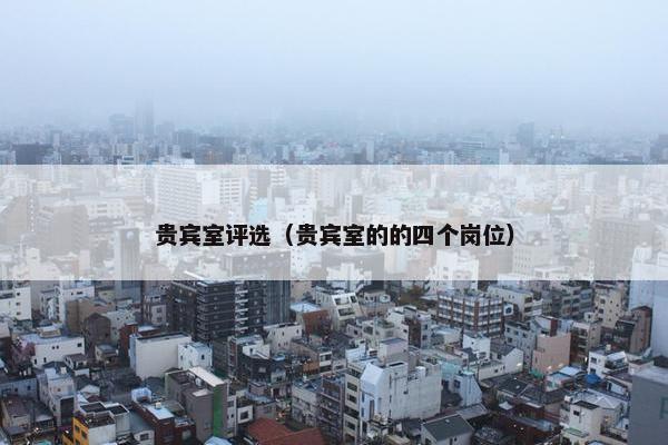 贵宾室评选（贵宾室的的四个岗位）