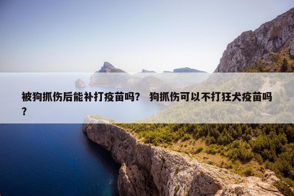 被狗抓伤后能补打疫苗吗？ 狗抓伤可以不打狂犬疫苗吗？