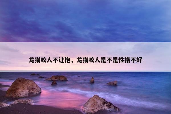 龙猫咬人不让抱，龙猫咬人是不是性格不好