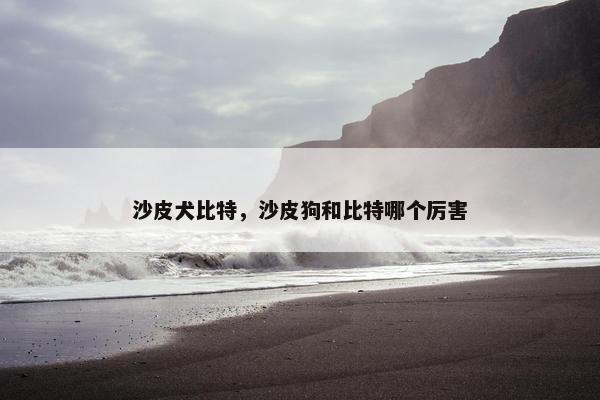 沙皮犬比特，沙皮狗和比特哪个厉害