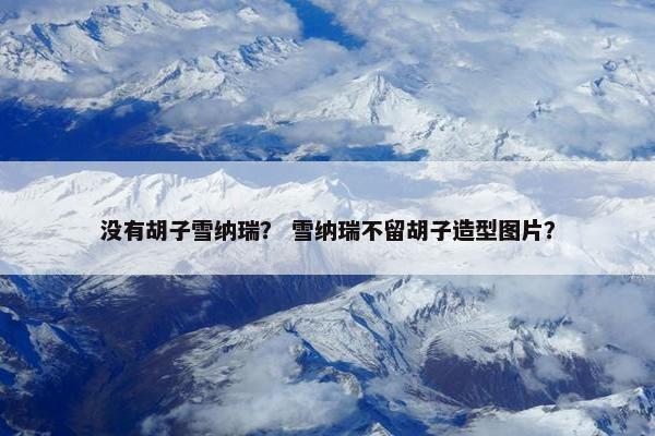 没有胡子雪纳瑞？ 雪纳瑞不留胡子造型图片？