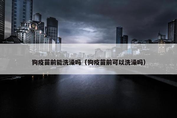 狗疫苗前能洗澡吗（狗疫苗前可以洗澡吗）