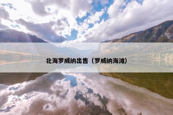 北海罗威纳出售（罗威纳海滩）
