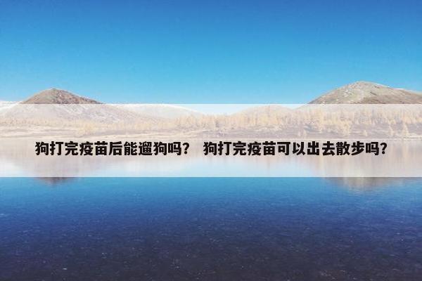 狗打完疫苗后能遛狗吗？ 狗打完疫苗可以出去散步吗？