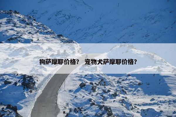 狗萨摩耶价格？ 宠物犬萨摩耶价格？