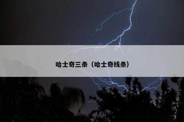 哈士奇三条（哈士奇线条）