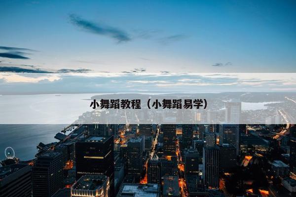 小舞蹈教程（小舞蹈易学）