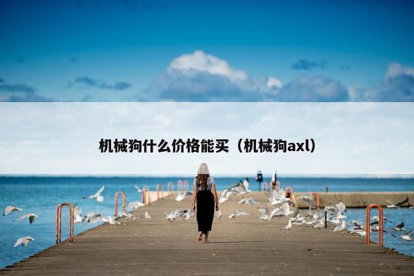 机械狗什么价格能买（机械狗axl）