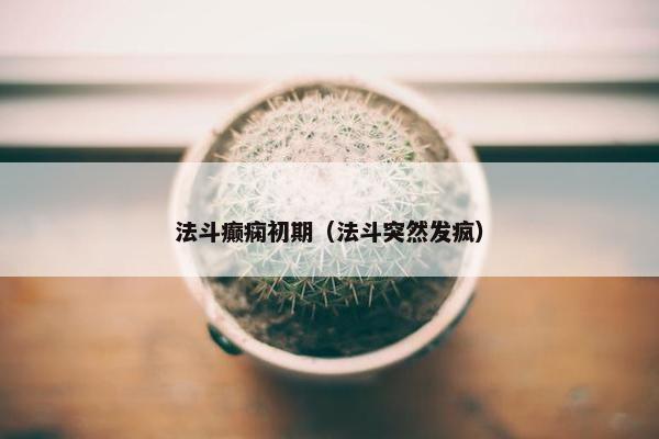 法斗癫痫初期（法斗突然发疯）