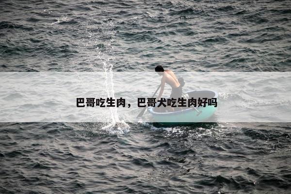 巴哥吃生肉，巴哥犬吃生肉好吗