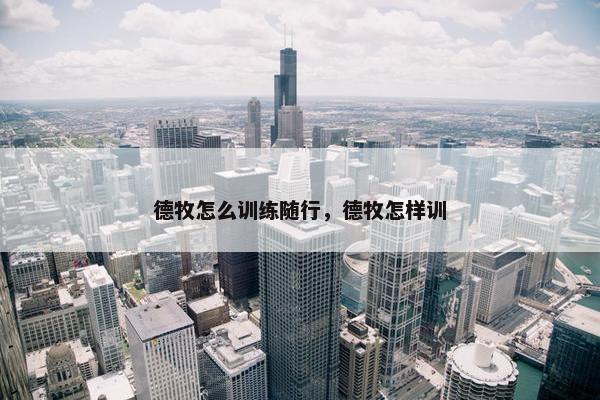德牧怎么训练随行，德牧怎样训