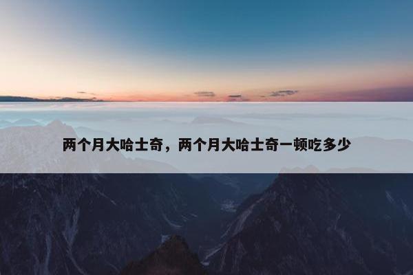 两个月大哈士奇，两个月大哈士奇一顿吃多少