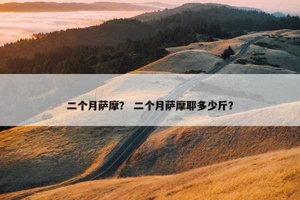 二个月萨摩？ 二个月萨摩耶多少斤？