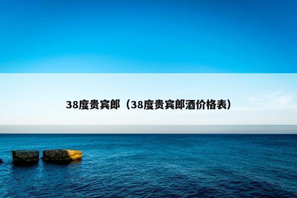 38度贵宾郎（38度贵宾郎酒价格表）