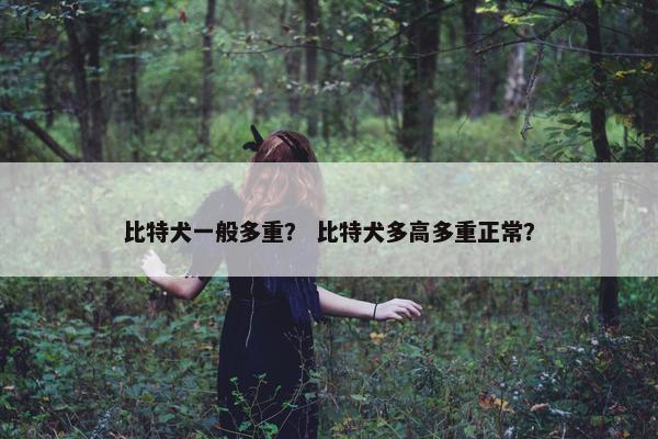 比特犬一般多重？ 比特犬多高多重正常？
