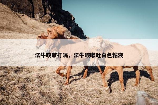 法牛咳嗽打嗝，法牛咳嗽吐白色粘液