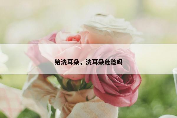 给洗耳朵，洗耳朵危险吗