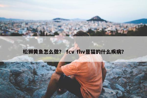 松狮黄鱼怎么做？ fcv fhv是猫的什么疾病？