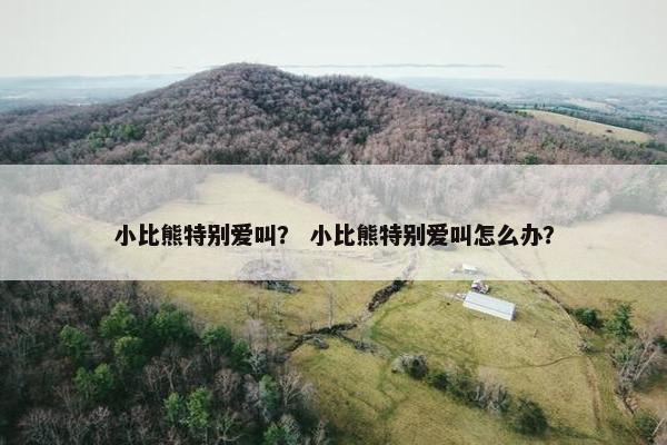 小比熊特别爱叫？ 小比熊特别爱叫怎么办？