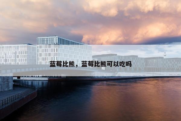 蓝莓比熊，蓝莓比熊可以吃吗