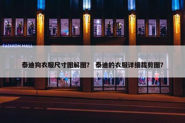 泰迪狗衣服尺寸图解图？ 泰迪的衣服详细裁剪图？