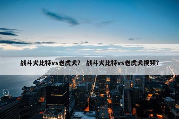 战斗犬比特vs老虎犬？ 战斗犬比特vs老虎犬视频？